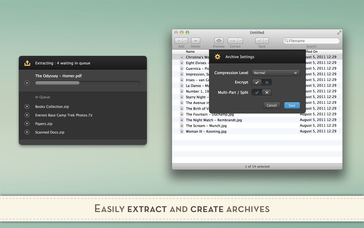 「Entropy」我使用最久的Mac解压缩软件，支持预览和压缩