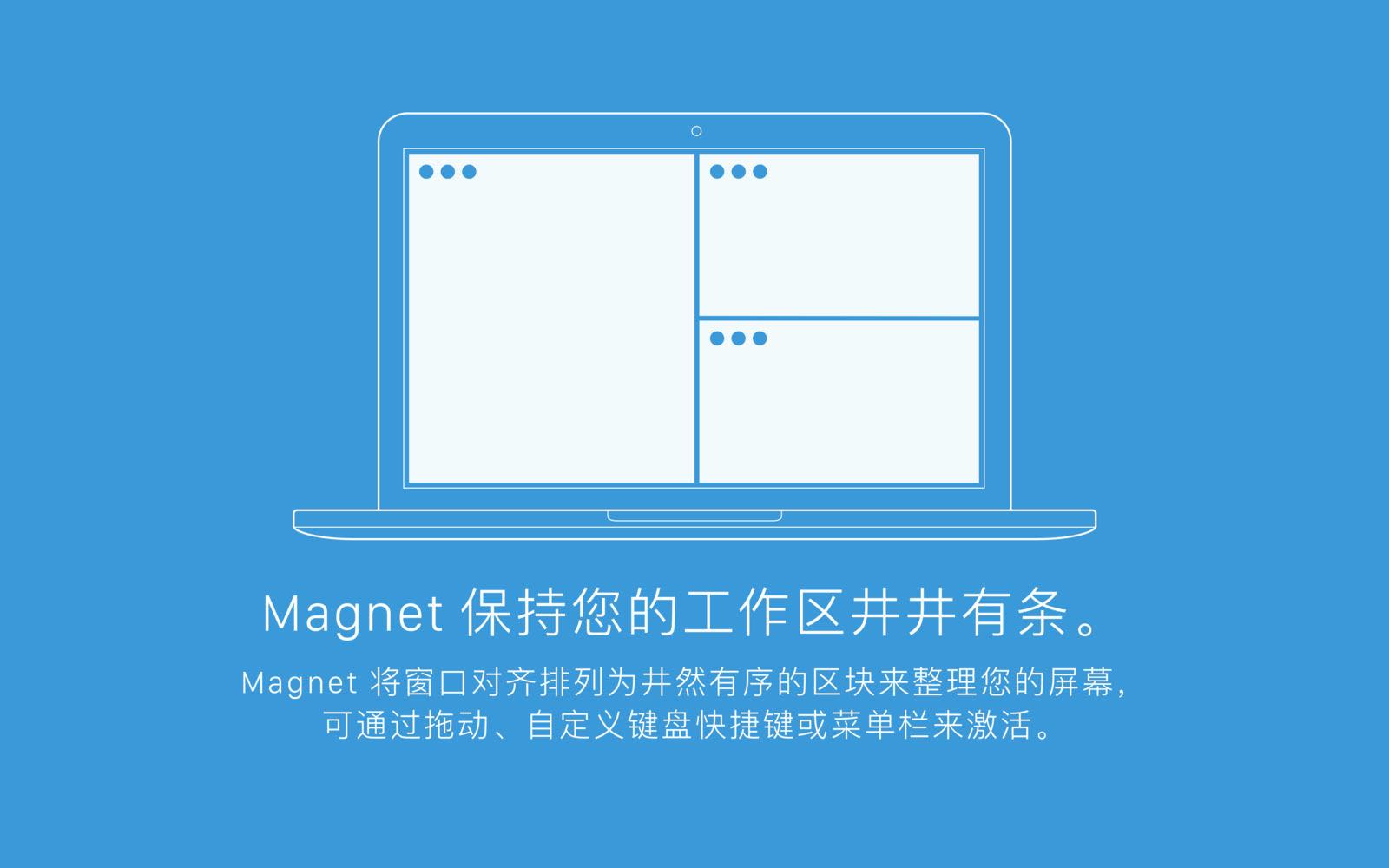 「Magnet」简洁且快捷的Mac窗口管理、分屏工具