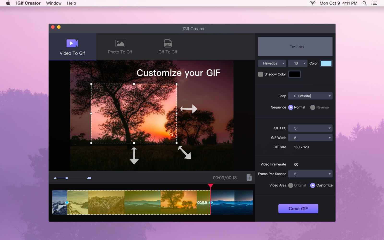 「iGif Creator」如果你做 GIF ，这款 Mac GIF 编辑、转换软件是个不错的选择