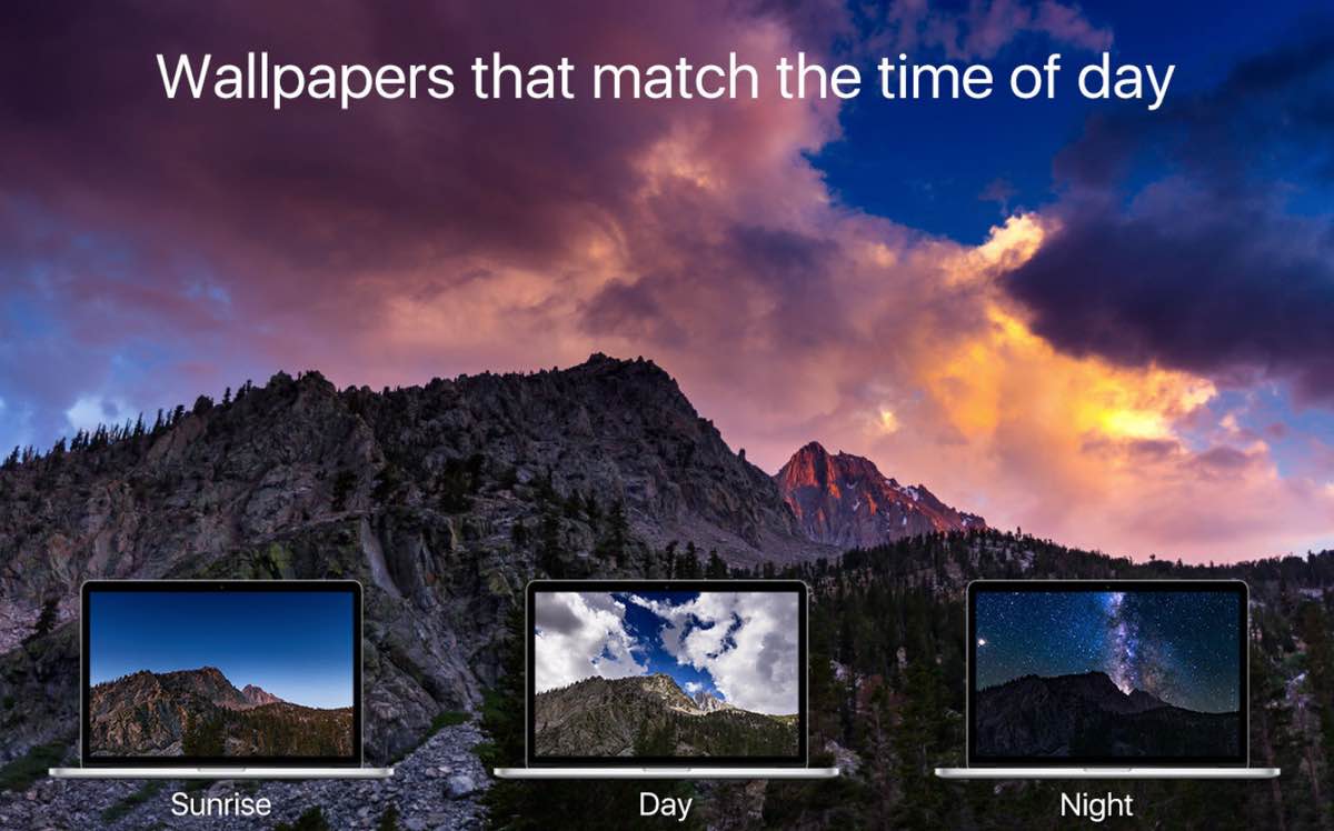 「24 Hour Wallpaper」这款动态桌面壁纸软件和 MacOS Mojave 更配哦