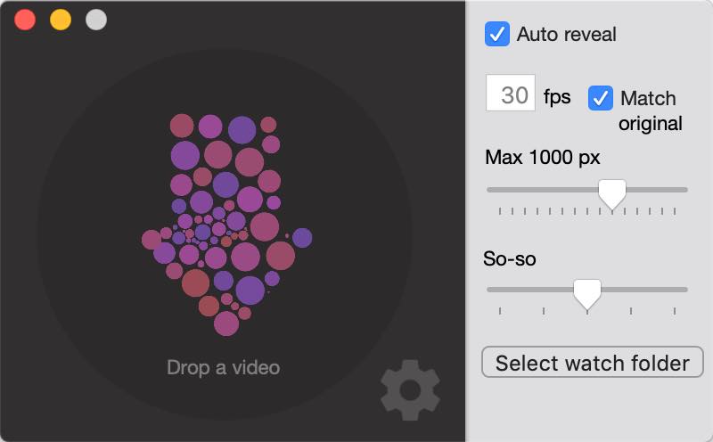 免费 |「Drop to GIF」目前为止用到的最好的"视频转 Gif" Mac 软件